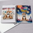 thumbnail image 4 of Happy New Year with Maine Coon Fireworks Holiday Xmas Winter 2025 Spiral Bound Journal Cat Lover Kitten Owner Gifts 5x7in Spiral Notebook - 00025, 4 of 5