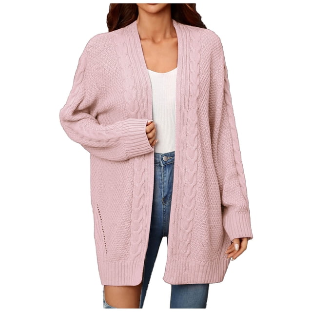 Pompotops Mode Femmes Décontracté Manches Longues Long Manteau Cardigan Blouse Tops Liquidation