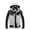 White, variant on Fesfesfes Men Casual Patchwork Thicken Jacket Hooded Zipper Windproof Waterproof Winter Mountaineering Jacket Coats
