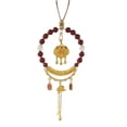 thumbnail image 2 of Car Rearview Mirror Pendant, Antique Car Hanging Ornament with Meaningful Symbol and Fine Weaving Design, Decorative Car Charm for Interior Aesthetic and Safe Driving, 2 of 6