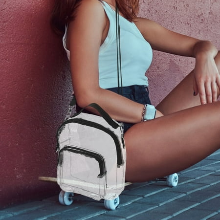 FRCOLOR Shoulder Messenger Bag Casual Crossbody Bag Transparent Bag Summer Messenger Bag