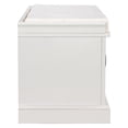 thumbnail image 2 of Canddidliike Wood Cushion Entryway Bench with Storage Drawers and Cabinets, White, 2 of 8