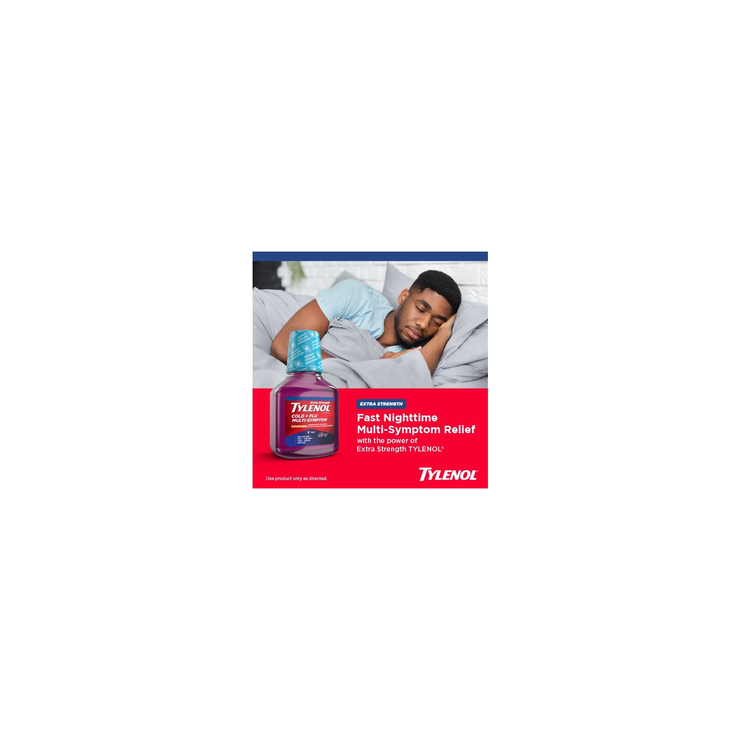 Tylenol Extra Strength Cold + Flu Multi-Symptom Night Liquid Cold Medicine
