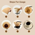 thumbnail image 4 of 50 Count Coffee Filter, Cone Coffee Filters #2, Disposable Drip Coffee Filter 1-4 Cup for Pour Over and Drip Coffee Maker, Natural Unbleached, 4 of 9