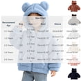 thumbnail image 6 of StSilkitty Baby Boys Girls Fleece Hooded Jacket Zip up Long Sleeve Jacket Coat with Pockets Fall Winter Warm Clothes Size 0-6, 6 of 6
