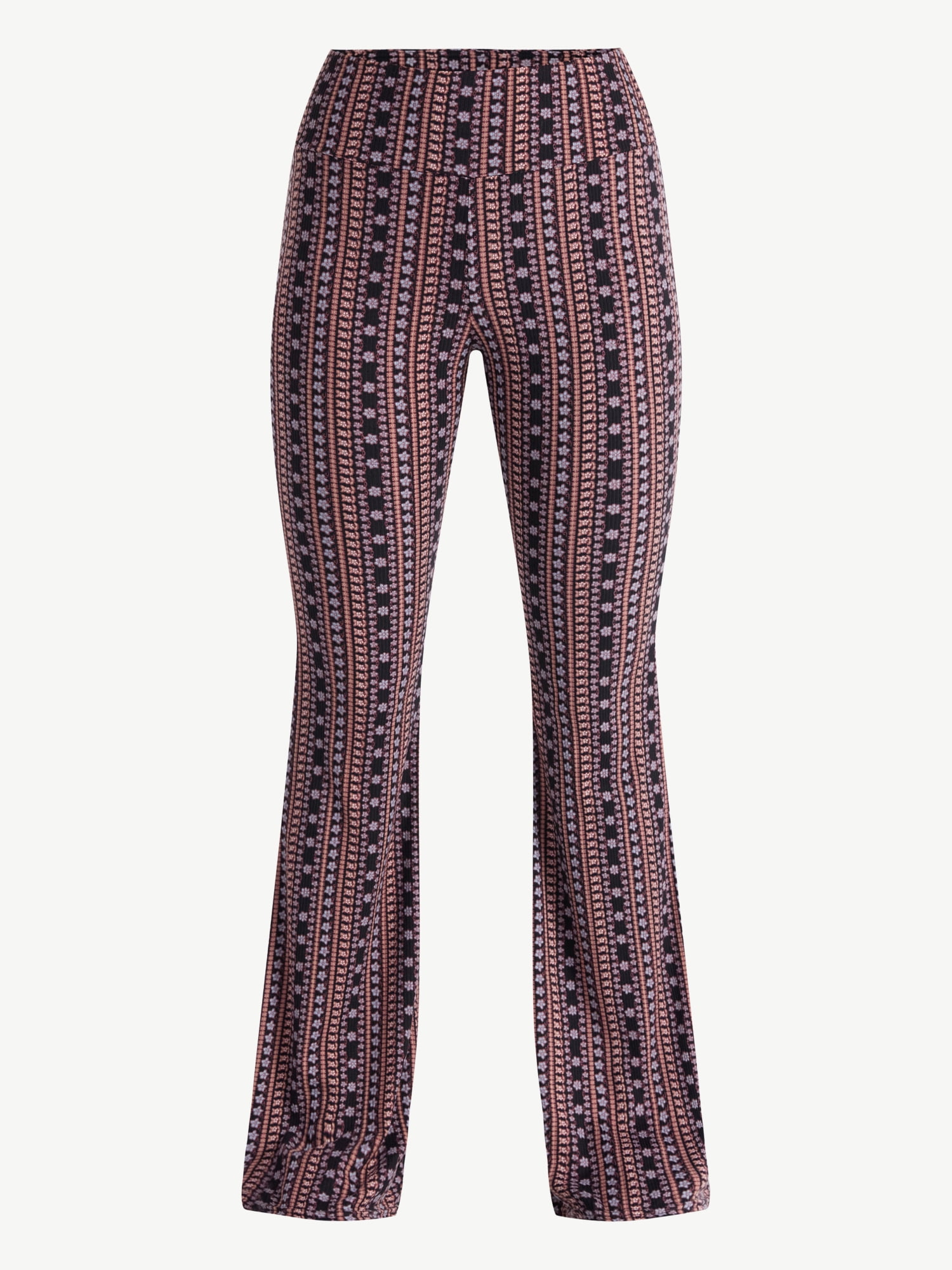 No Boundaries Flare Pants and 2-Pack, Women's and Women’s Plus