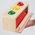 thumbnail image 3 of Caja de s de para golpear, de , entrenamiento, desarrollo de coordinación mano-ojo, Material de aprendizaje, juguete Montessori CUTICAT Juego de pelota de empuje, 3 of 8