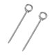 thumbnail image 1 of Uxcell 2-Pack 304 Perno de Ojo de Acero Inoxidable M6x120mm para Asegurar Madera/Columpio/Hamacas Plata, 1 of 7