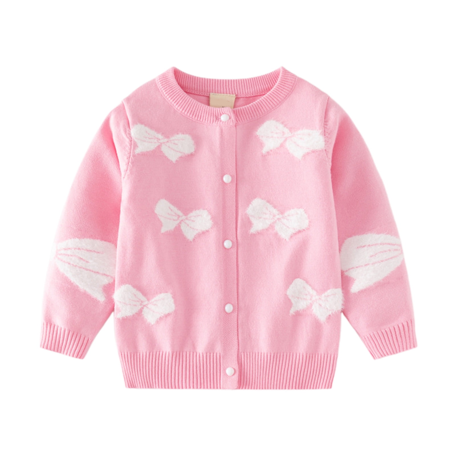nsendm Big Kid coat Light Girls Jacket Kids Toddler Baby Girls Spring Autumn Print Knit Sweater Long Sleeve Coat Cardigan Snow Jackets Girls Clothes