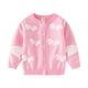 thumbnail image 1 of Gibobby Grandes NiñosNiños pequeños bebés niñas primavera otoño estampado suéter de punto manga larga abrigo cárdigan ropa(Rosa, 5-6 Años), 1 of 5