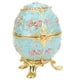 thumbnail image 5 of Enameled Easter Egg Box, Hinged Jewelry Ring Holder Hand-made Jewelry Organizer Decorative Faberge Egg, Metal For Desktop Decor Home Ornaments ANGGREK Otros, 5 of 8