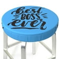 thumbnail image 3 of Daiia Boss Ever Stool Covers Round,Round Bar Stool Covers Waterproof Bar Chair Covers Washable Stool Cushion Slipcover for 12-14 Inch Chair-12 inch, 3 of 7