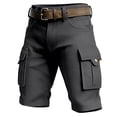 thumbnail image 5 of Kcolen Business Running Shorts for Men Men's Solid Casual Workwear Shorts for Everyday Comfort Lightweight Flexible Fit Breathable Pants Summer Athletic Work Dress Shorts, 5 of 5