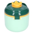 thumbnail image 3 of Contenedores de comida para bebé, seguros, sin olor, buen sellado, diseño de corona, caja de almacenamiento portátil grande de color amarillo y verde, 3 of 14