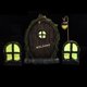 thumbnail image 2 of Miniatura Fairy Garden Gnome House Ventana y puerta Elf Home for Art Garden Escultura Estatuas Decoración para habitación de Accesorios CUTICAT Puerta de hadas en miniatura, 2 of 8