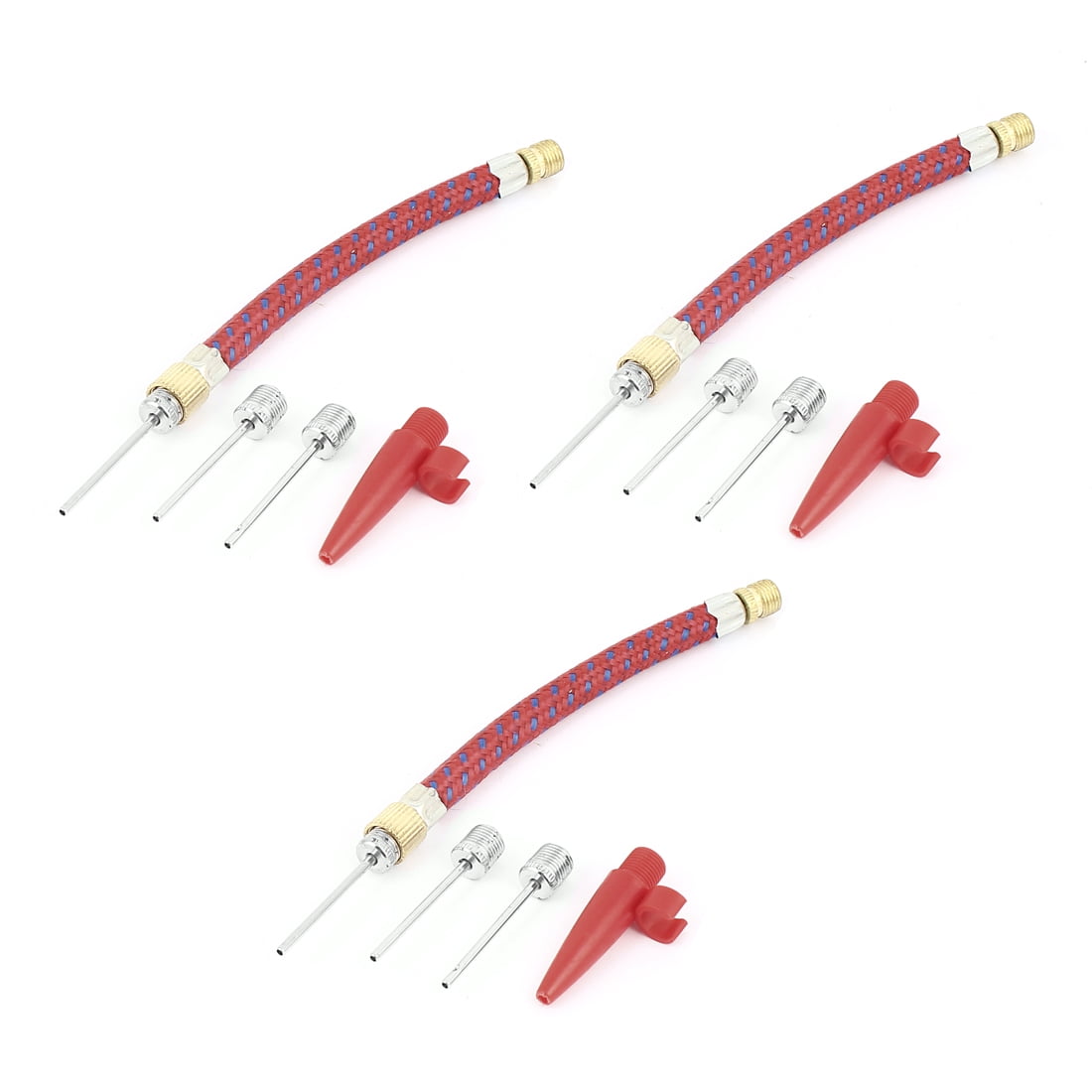 Uxcell Volleyball Gonflage Pompe À Air Gonfleur Valve Aiguille Tuyau