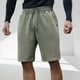 thumbnail image 4 of pstuiky Hombres bajos, Pantalones cortos casuales de verano para hombre, de color liso, con cintura elástica y bolsillo con cordón. Pantalones cortos cargo, 4 of 5