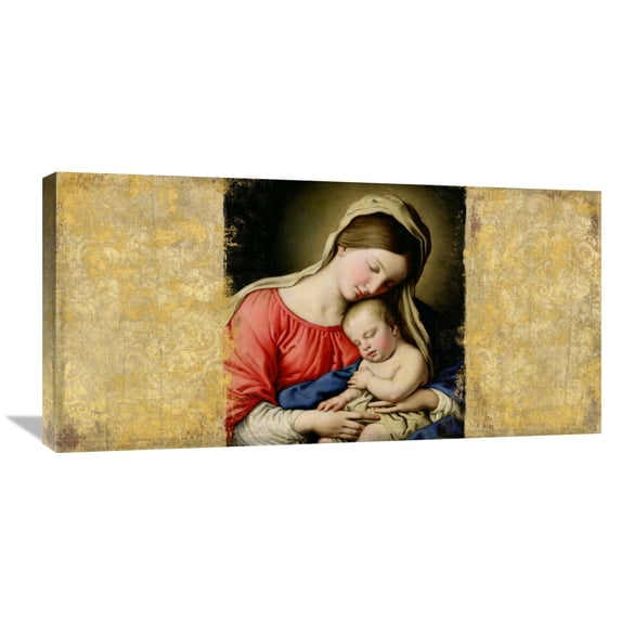 Global Gallery Simon Roux,'Holy Virgin (After Sassoferrato)' Stretched Canvas Artwork