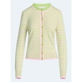 thumbnail image 7 of Free Assembly Women's and Women's Plus Solid, Stripe, & Print Classic Cozy Yarn Cardigan Sweater, Lightweight, Sizes XS-4X, 7 of 7