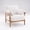 Beige, variant on Ktaxon Mid-Century Accent Chair, Rubberwood Chenille Armchair, Upholstered Lounge Chair for Living Room Bedroom Light Khaki