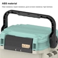 thumbnail image 4 of Caja Almacenamiento Aparejos Pesca Doble Capa Con Asa para Al Aire Libre () Blanco, 4 of 9