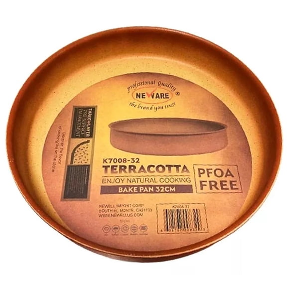 Molde Redondo para Hornear Neware Terracota 32 CM