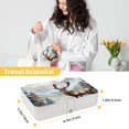 thumbnail image 5 of Deer Stylish PU Leather Necklace Holder Jewelry Stand with Removable Compartment and Decorative Box - Portable Organizer, 5 of 6