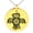 Gold, variant on Stainless Steel Aztec Truth & Wisdom Eagle Rune Engraved Small Medallion Circle Charm Pendant Necklace