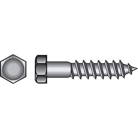 Hex-Head Lag Bolt, .25 x 4-In., 100-Ct.