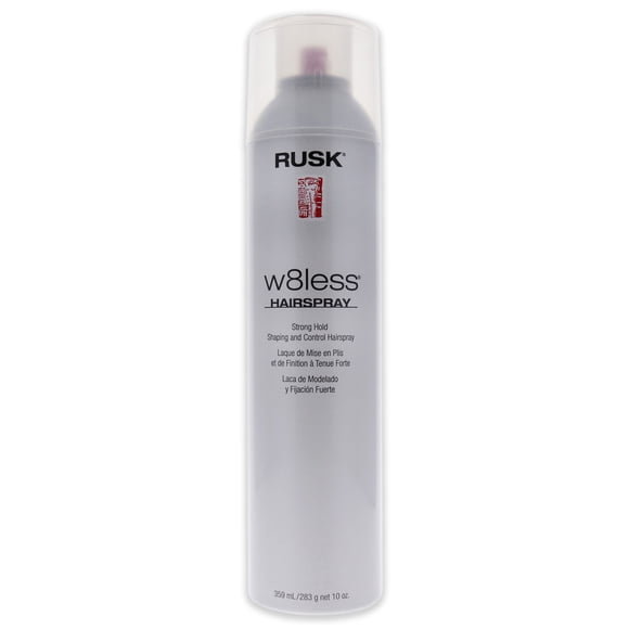 W8less Fort Tenir la Mise en Forme et le Contrôle de Pulvérisation de Cheveux par Rusk pour Unisexe - 10 oz de Pulvérisation de Cheveux