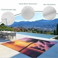 thumbnail image 4 of Fsddascl Summer Sunset Outdoor Rug for Patio/Deck/Porch, Non-Slip Large Area Rug 4 x 6 Ft, Ocean Seaside Sky Cloud Scenery Palm Tree Indoor Outdoor Rugs Washable Area Rugs, Camping Rug Carpet, 4 of 5