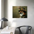 thumbnail image 4 of ARISTURING Victorian Fox Vintage Gothic Canvas Art Print - Dark Academia Fox Wall Decor, Home Decoration, Canvas Prints 16x12in, 4 of 6