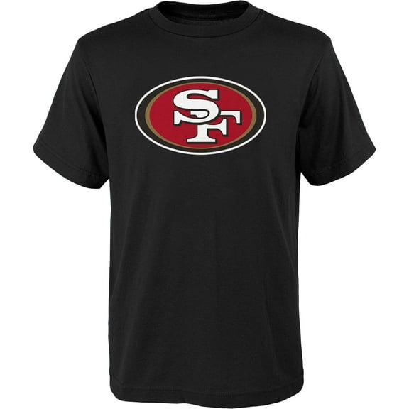Youth Outerstuff Black San Francisco 49ers Primary Logo T-Shirt