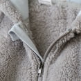 thumbnail image 5 of Hotiary Baby Boy Girl Winter Fuzzy Jumpsuit Infant Bear Ear Snowsuit Toddler Long Sleeve Footed Zipper Hoodie Romper Warm Onesie Coat for 3-12 Months, 5 of 8