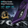 thumbnail image 6 of AutoCovers Galaxy A15 5G Bumper Case, Ring Holder Stand Hybrid Rugged Anti-Scratch Military Grade Shockproof Phone Case for Samsung Galaxy A15 5G, Darkpurple, 6 of 9
