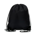 thumbnail image 3 of Mochila con cordón, bolsa con cordón, bolsa de gimnasio, saco con cincha, bolsas de PE, soporte para pelotas, mochila grande para hombres, niños, comp Negro, 3 of 8