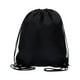 thumbnail image 3 of Mochila con cordón, bolsa con cordón, bolsa deportiva para gimnasio, mochila informal para el día a día. Negro, 3 of 9