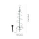 thumbnail image 2 of Luces solares para árbol de Navidad | 8 modos de iluminación con opciones de color y blanco cálido | Decoración navideña impermeable para exteriores, jardín y patio | Árbol de metal verde de 70 cm |, 2 of 7