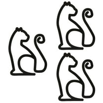 3pcs Metal Cat Wall Art for Garden Wall Hanging Ornament for Living Room Bedroom