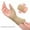 Beige, variant on Thumb Wrist Compression Gloves, Fingerless Wrist Compression Sleeve Gel Silicone Filled Wrist Support Brace for Arthritis Women Men, 1 Pair