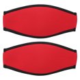 thumbnail image 1 of Diving Mirror Cover, 2 PCS Diving Slap Strap, Snorkel Long Hair Wrapper Protector Swimming For Diving Sea Pool Red, 1 of 8