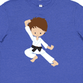 thumbnail image 4 of Inktastic Karate Boy, Cute Boy, Black Belt, Brown Hair Youth T-Shirt, 4 of 5