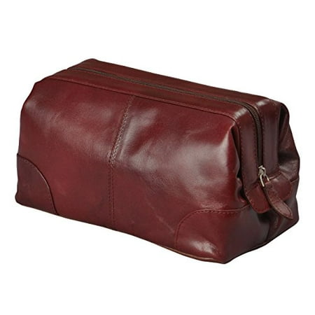 Mens Toiletry Bag Dopp Kit By Bayfeild Bags Leather Vintage Shave Small Effiicient Minimalist Travel Medicine 10x5x5 Burgandy