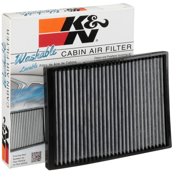 K&N VF3001 Washable & Reusable Cabin Air Filter Cleans and Freshens