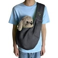thumbnail image 2 of All Season Pet Sling Carrier with Secure Pocket and Comfortable Strap Ideal for Travel Shopping or Daily Walks A Wonderful Gift Idea for New Puppy Owners and Cat Lovers,Black One Size, 2 of 4