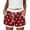 Red, variant on HAiming Women's Pajama Shorts Star Printed Casual Comfortable Sleep Pjs Bottoms with Pockets Summer Beach Shorts