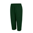 thumbnail image 6 of Uqiangy Linen Palazzo Trousers High Waisted Drawstring Capris Women's Linen Wide Leg Capri Pants Cropped Pants Women Boho Capris For Women Linen Cropped Pants Women Linen Capris For Women Green 2XL, 6 of 9