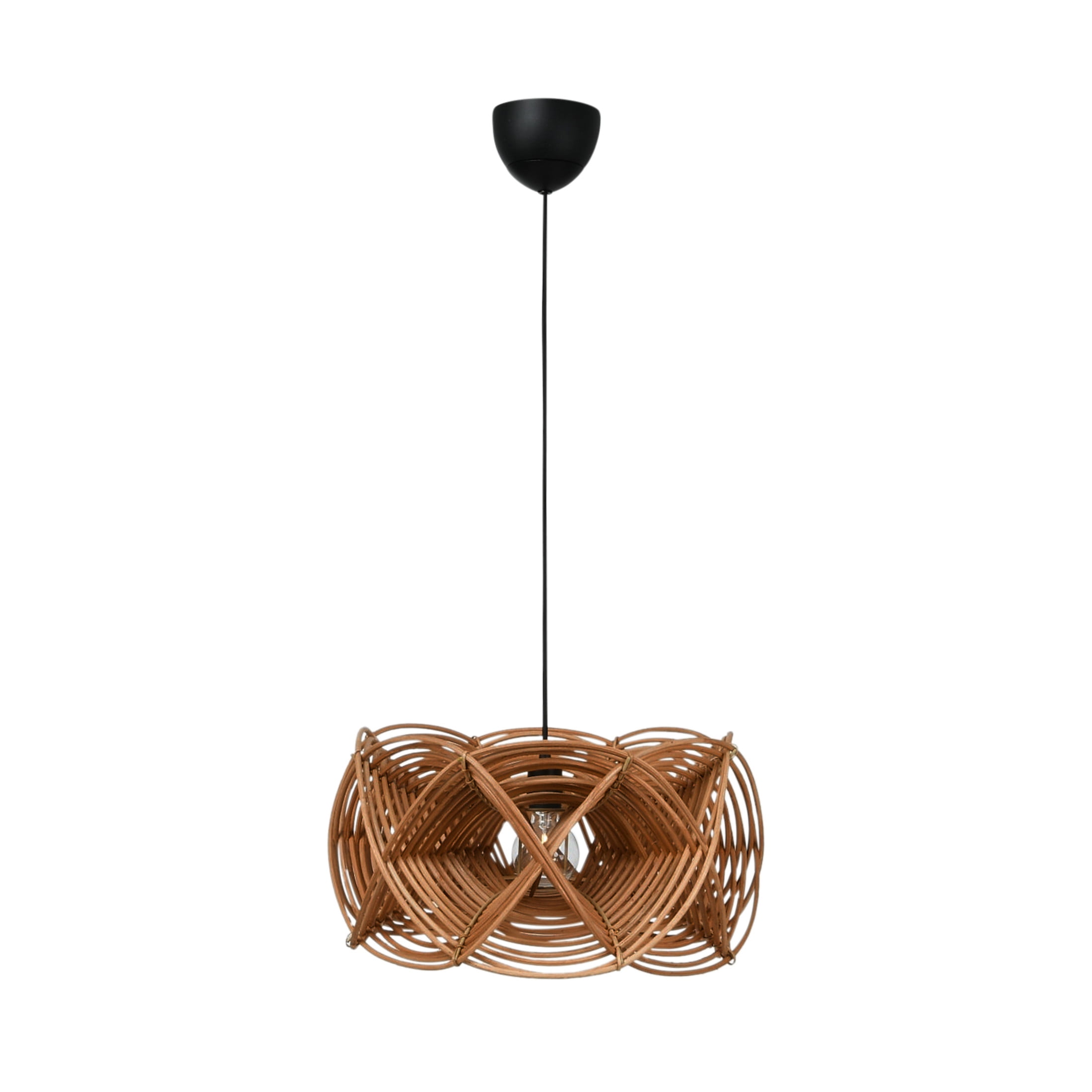 Bloomingville Bloomingville Modern Woven Rattan Ceiling Light, Natural