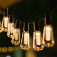 thumbnail image 4 of MesaSe Windproof Waterproof Solar Bulb Indoor Outdoor 2 Modes Strip Lightbulb Wedding Thanksgiving Lighting Decoration Colorful 6.5m, 4 of 9