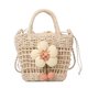 thumbnail image 1 of Bolso tipo cubo portátil a la moda para nueva mujer, bolso de paja con nicho de ocio simple de estilo occidental, 1 of 5